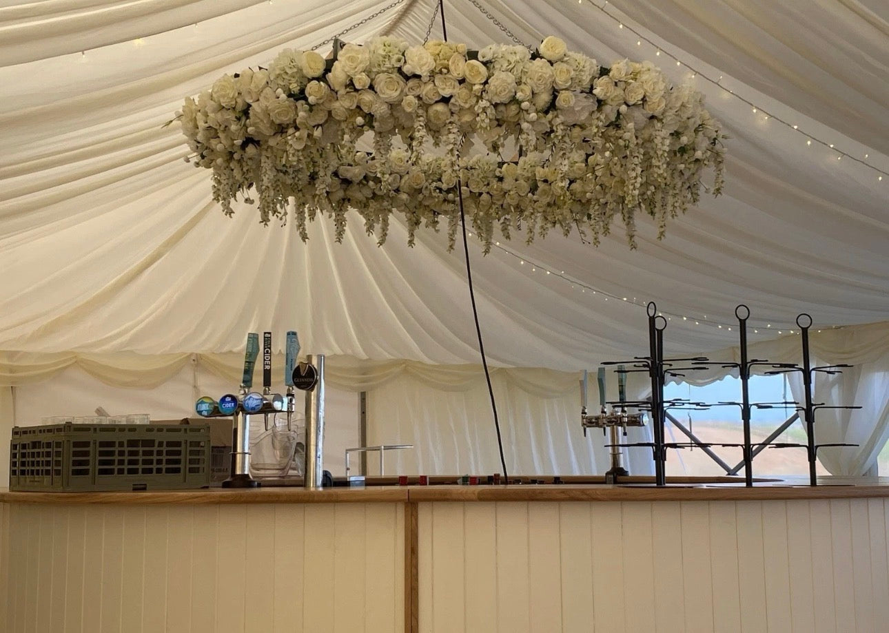 8ft Artificial Floral Ceiling Ring
