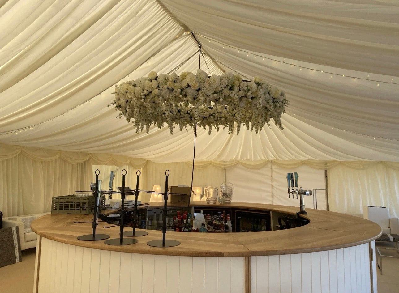 8ft Artificial Floral Ceiling Ring