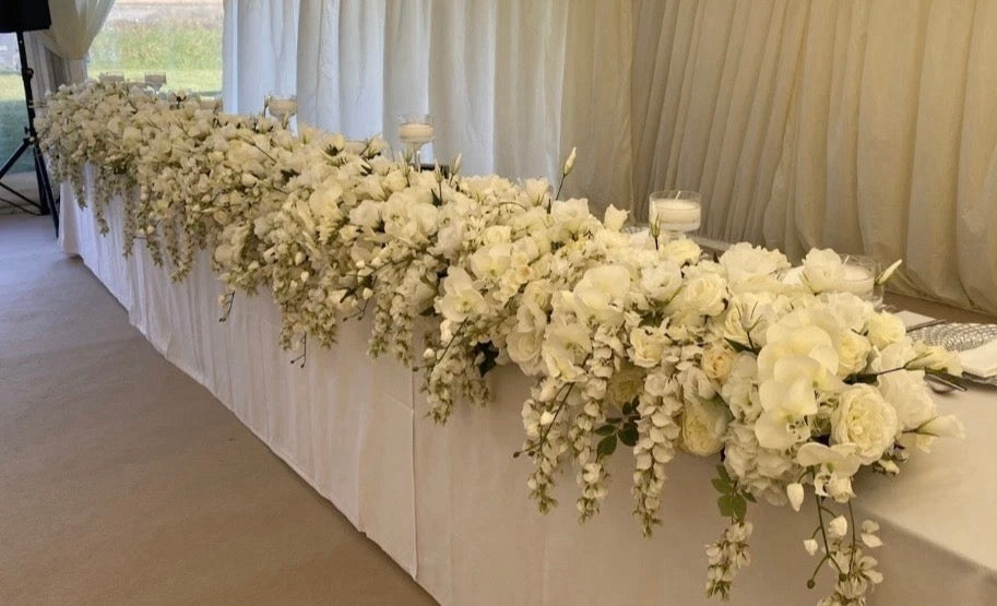 Extra Large Floral Top Table Runner