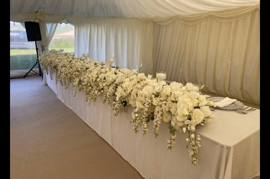 Extra Large Floral Top Table Runner